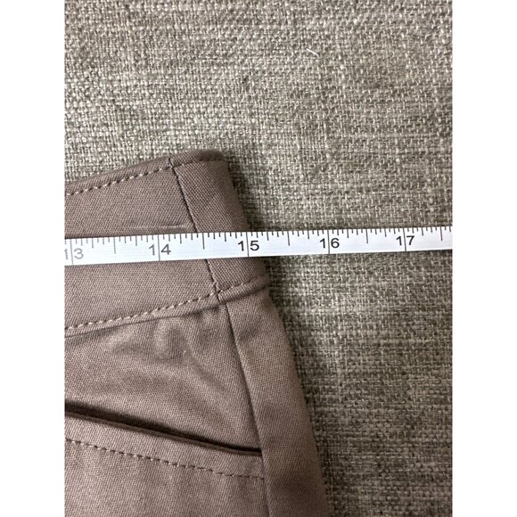St. Johns Bay Womens Cafe Brown Capri Pants Size 4 Comfortable Easy Fit Pockets - Picture 5 of 7